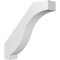 Ekena Millwork 3-in. W x 14-in. D x 14-in. H Baker Architectural Grade PVC Knee Brace BRCP03X14X14BKR - alternate 1